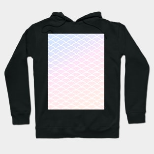 Cute geometric art deco pastel sunset pattern Hoodie